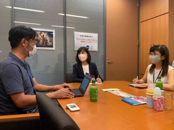 木村やよい議員と打ち合わせを行いました。